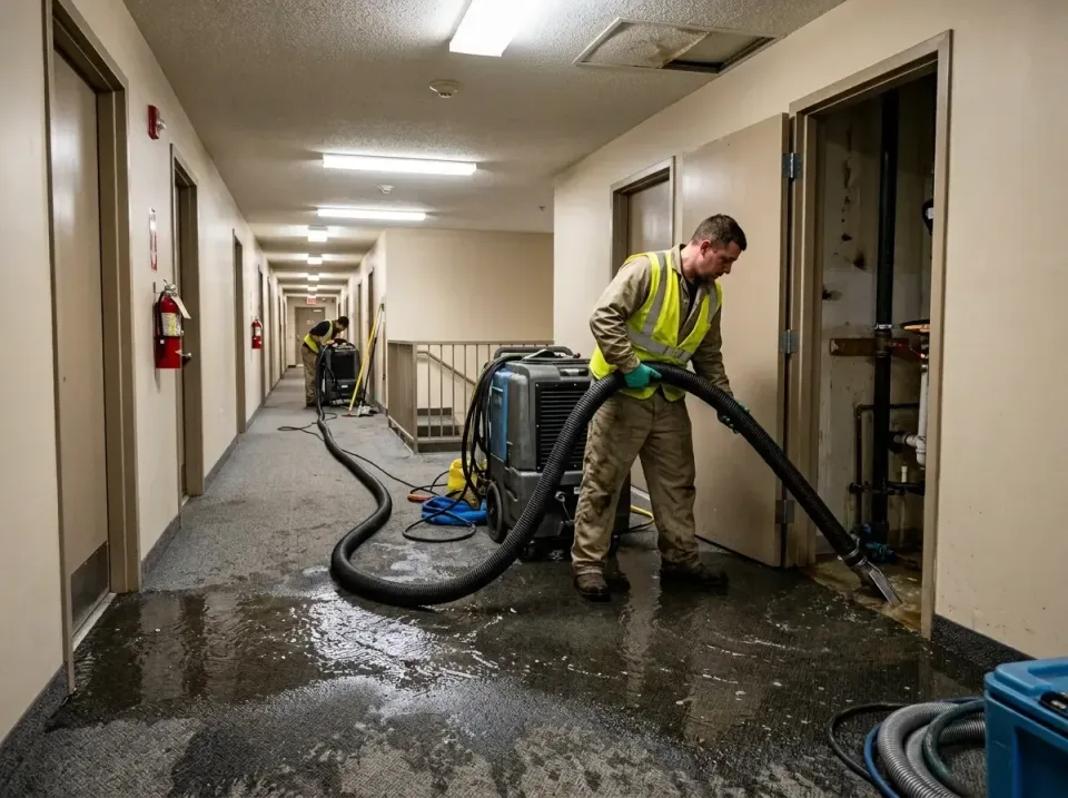 multi-unit-apartment-hallway-f-005 — frequently asked questions, Emergency Burst Pipe Water Extraction & Removal in McKeespo…